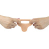 LoveToy Double gode Cockring - 12.5 x 2.9 cm Flesh